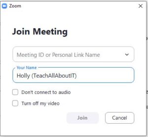 Zoom join meeting